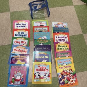 Books Of Manners Stories Of Virtue Set of 20 PI Kids Children's Book In Case